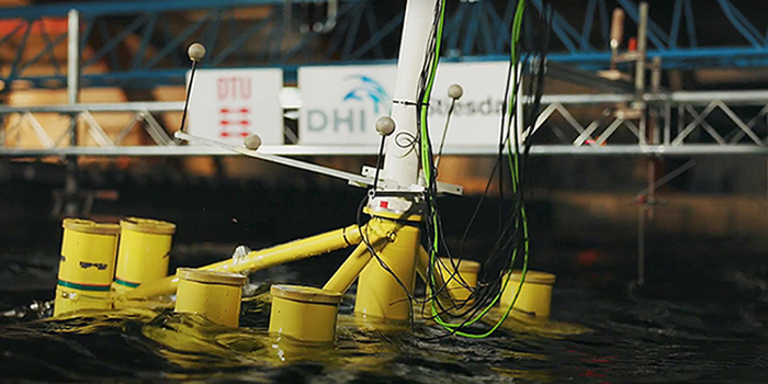 Floater - Testing the TetraSub Concept Foundation at DHI Foto: DHI